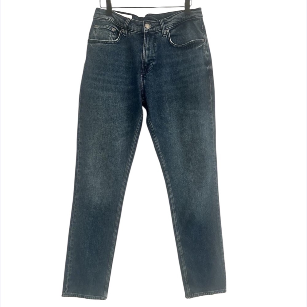 Zara Womens Size 31 Slimming Skinny Jeans Blue Stretch Denim Mid Rise Straight